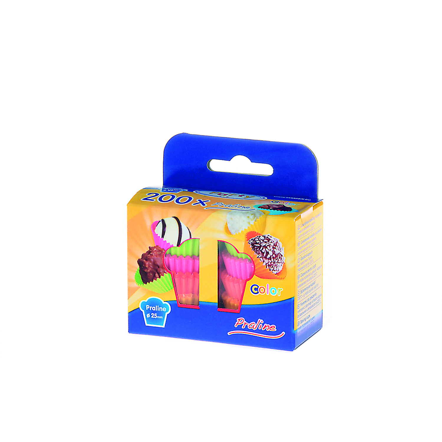 Pralinenkapsel (PAP) bunt gemischt 25 x 18 mm - 200 Stück