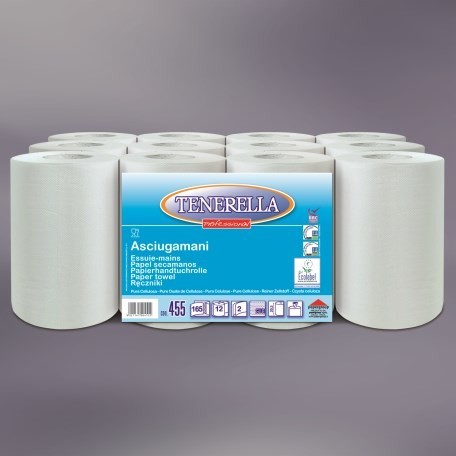 Handtuchrolle MINI 2-lg 100% Zellstoff - 1 Pack à 12 Rollen