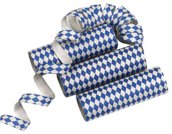 PAPSTAR Luftschlangen "Bayrisch Blau", blau/weiß