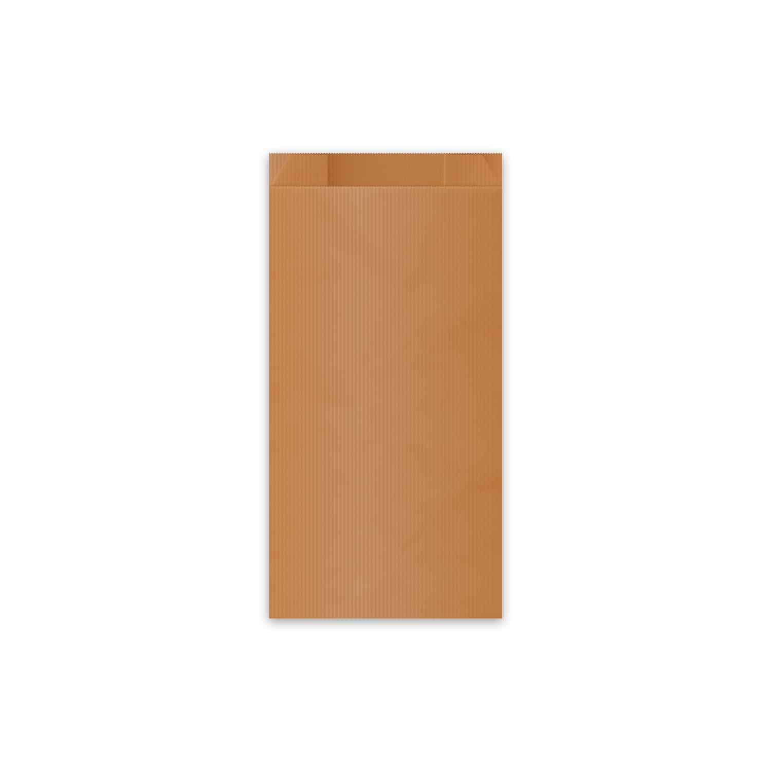 Papierfaltenbeutel (FSC Mix) braun 12+5 x 24 cm 1kg - 100 Stück