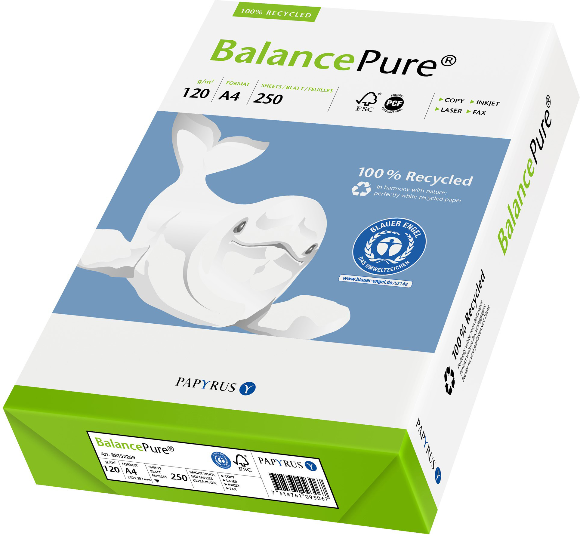 Balance Pure BA A4 120g, weiss, matt 250 Blatt PAPYRUS 88153734