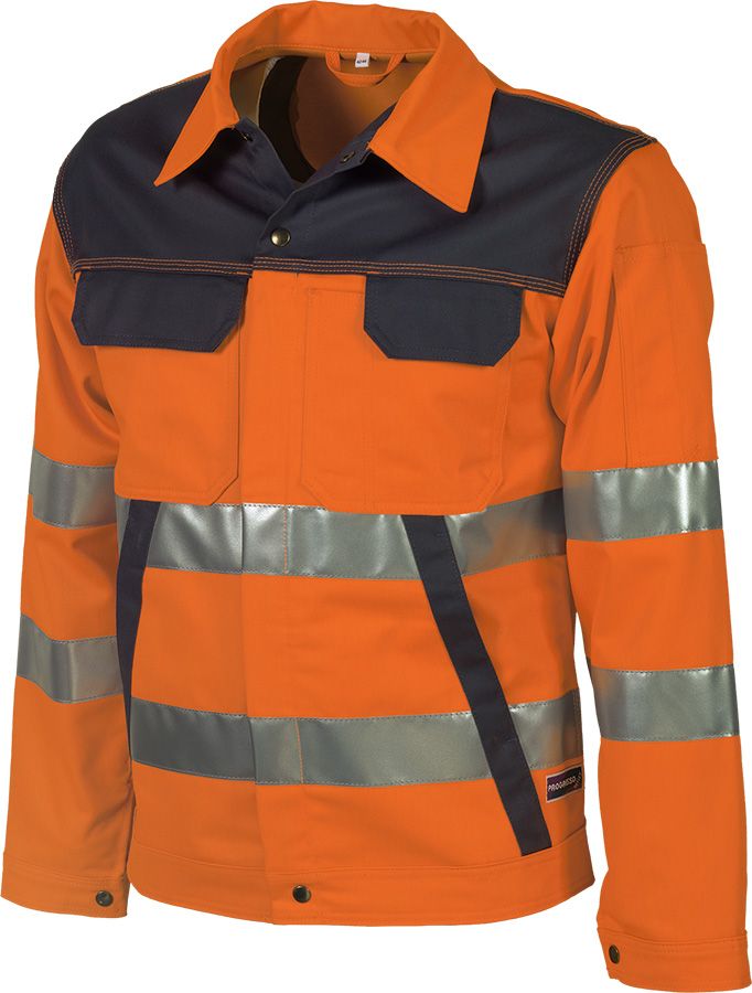 Warnschutz-Bundjacke PROGRESSO REFLEX, leuchtorange/grau