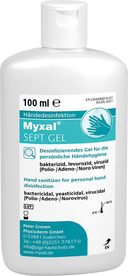 Händedesinfektionsgel MYXAL SEPT GEL, 100 ml
