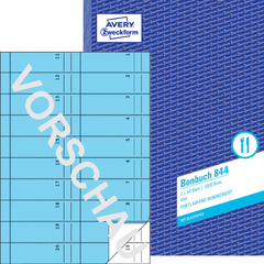 AVERY ZW. Zweckform Formularbuch "Bonbuch", 105 x 198 mm, gelb 