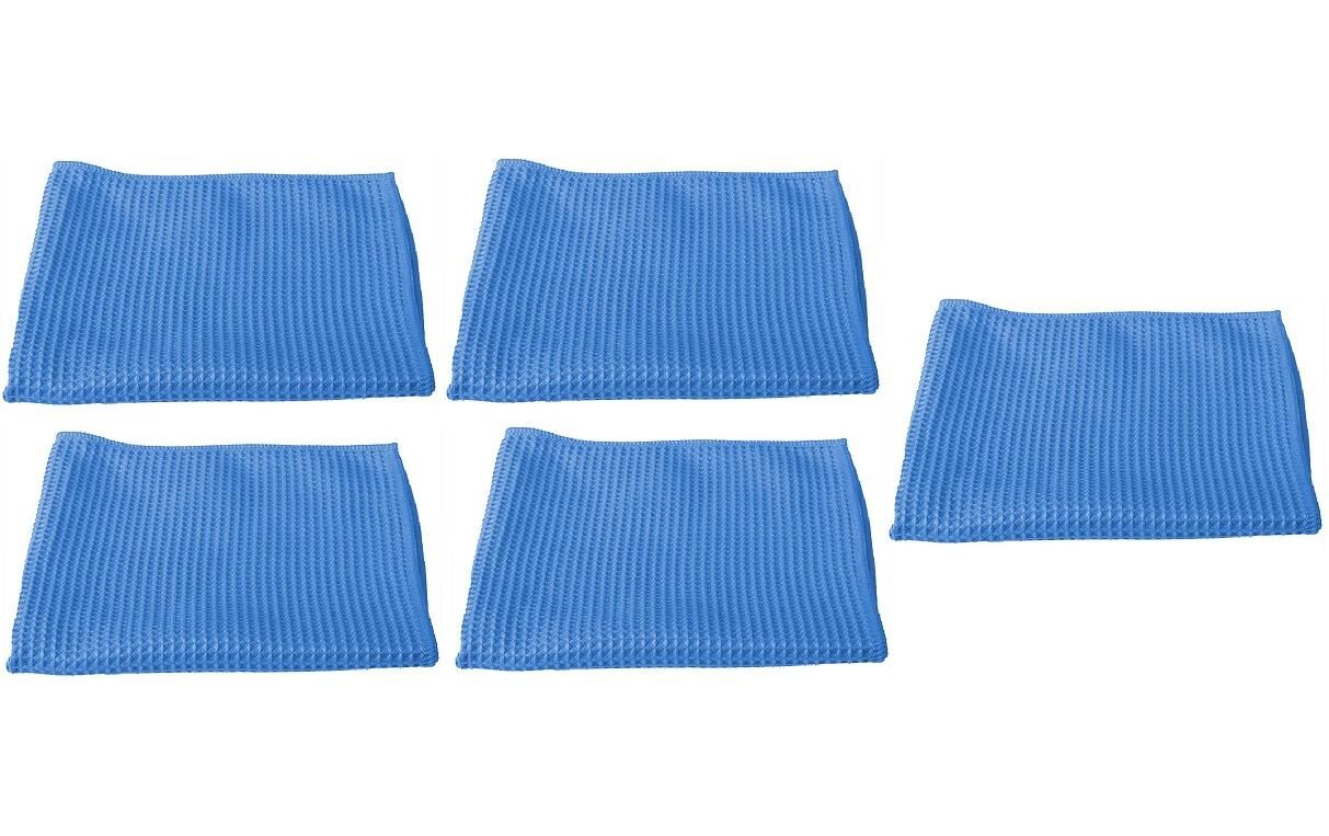 Mikrofaser Waffeltuch "Honeycomb" - 1 Tuch Blau