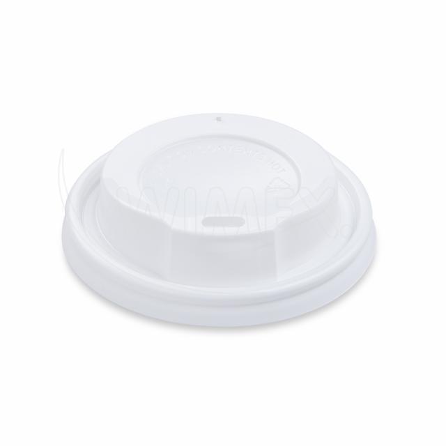 Domdeckel aus PS weiss Ø 80 mm für Take-away und Service, Packung mit 100 Stück