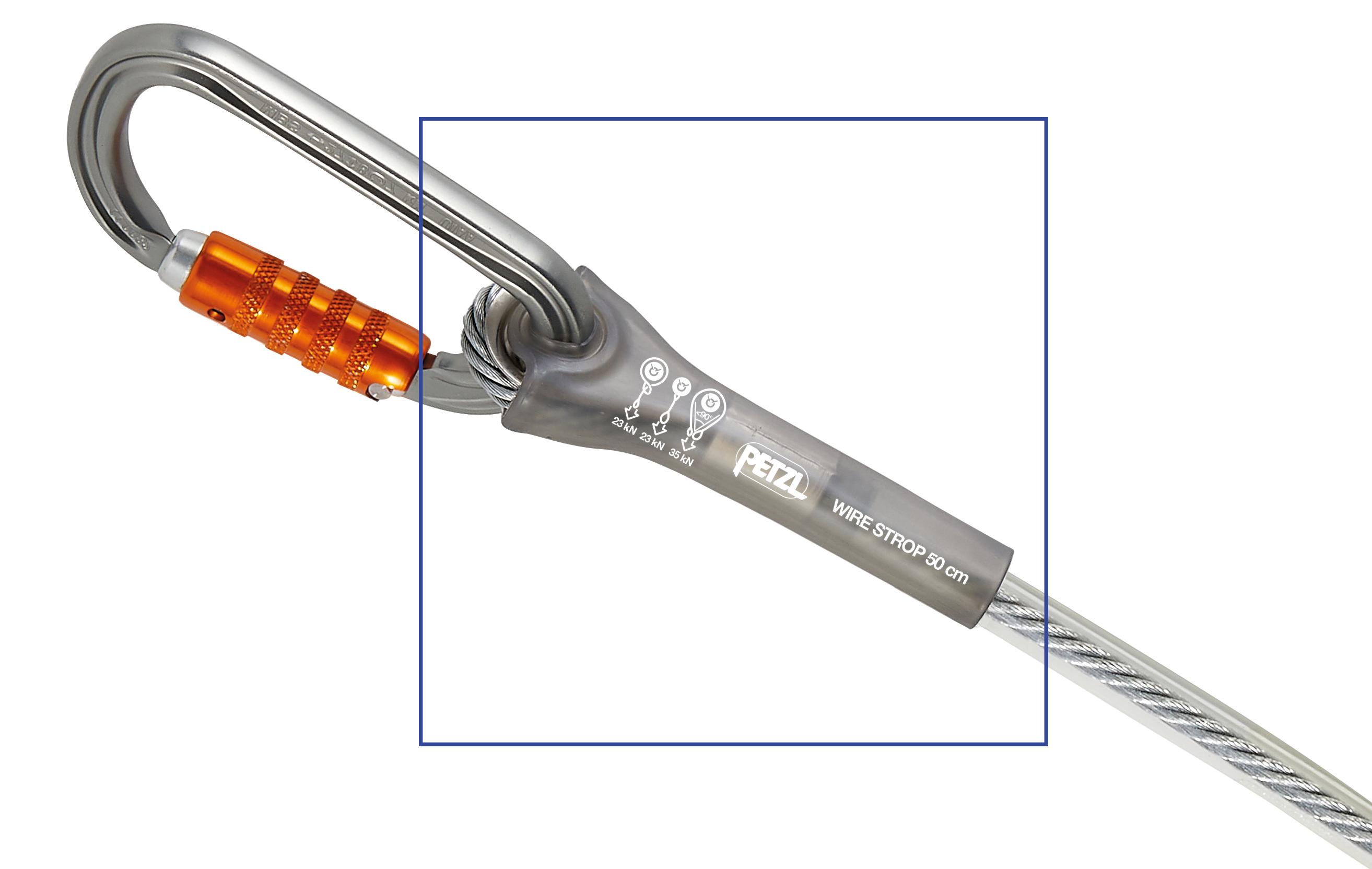 Anschlagstruppe PETZL WIRE STROP, 0.5 m