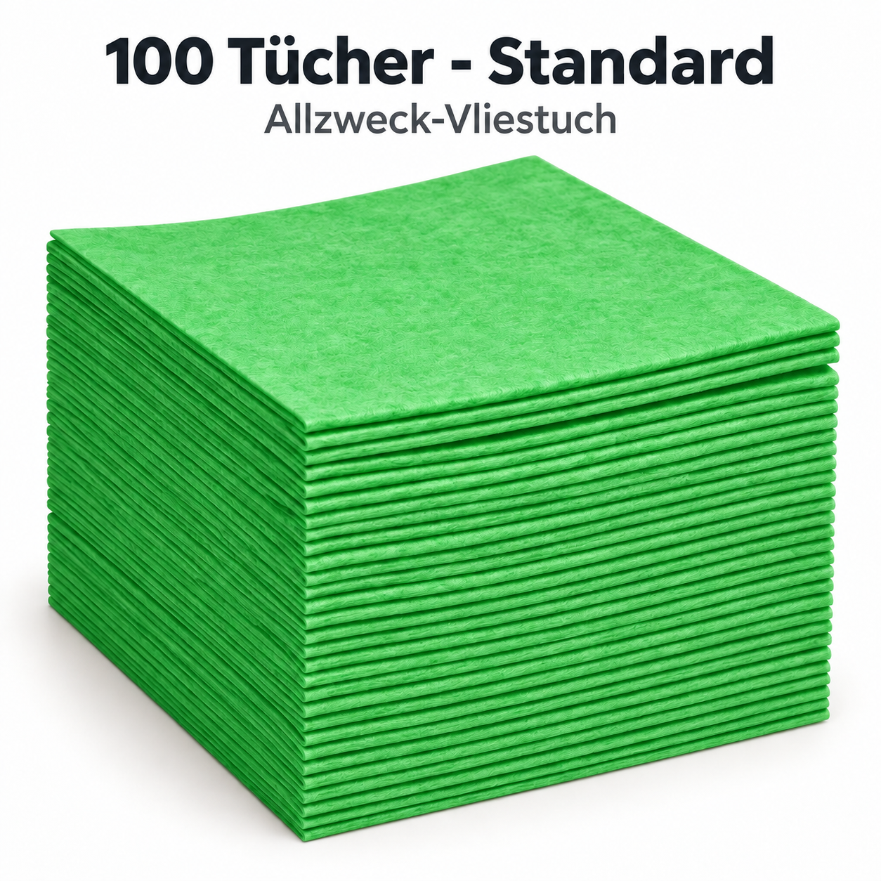 100 Stück farbige Allzweck-Vliestücher Green
