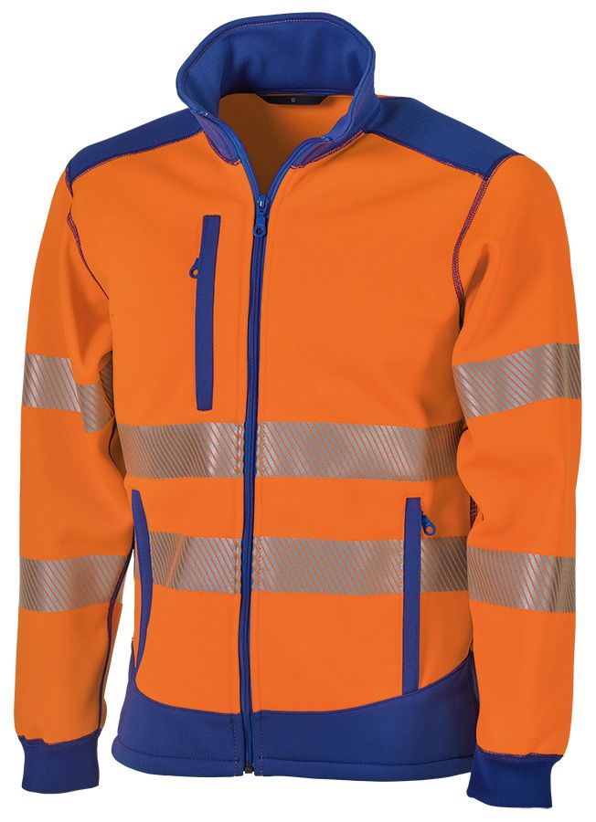 Warnschutzjacke HUSKY II, leuchtorange/blau