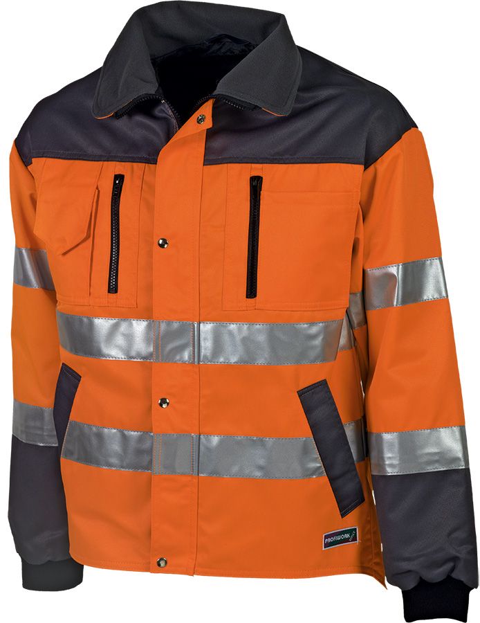 Warnschutz-Jacke PROFIWORK REFLEX, leuchtorange/grau