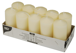 PAPSTAR Stumpenkerze, Durchmesser: 40 mm, creme