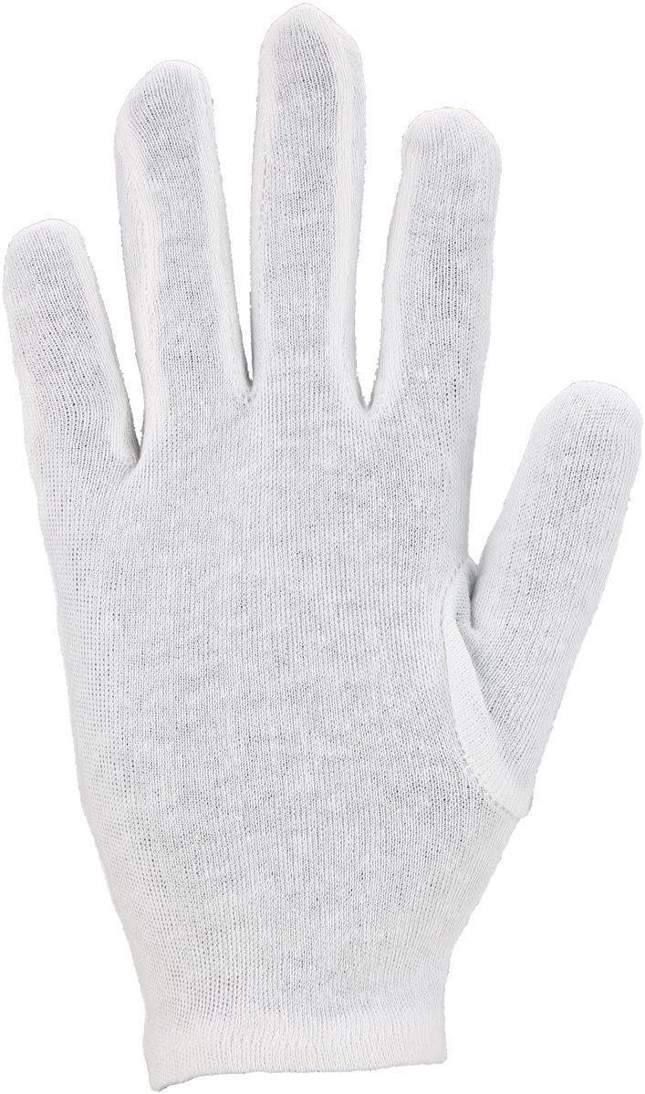 Baumwoll-Trikot-Handschuhe Premium Qualität, weiss gebleicht Gr. 9 Herrengrösse