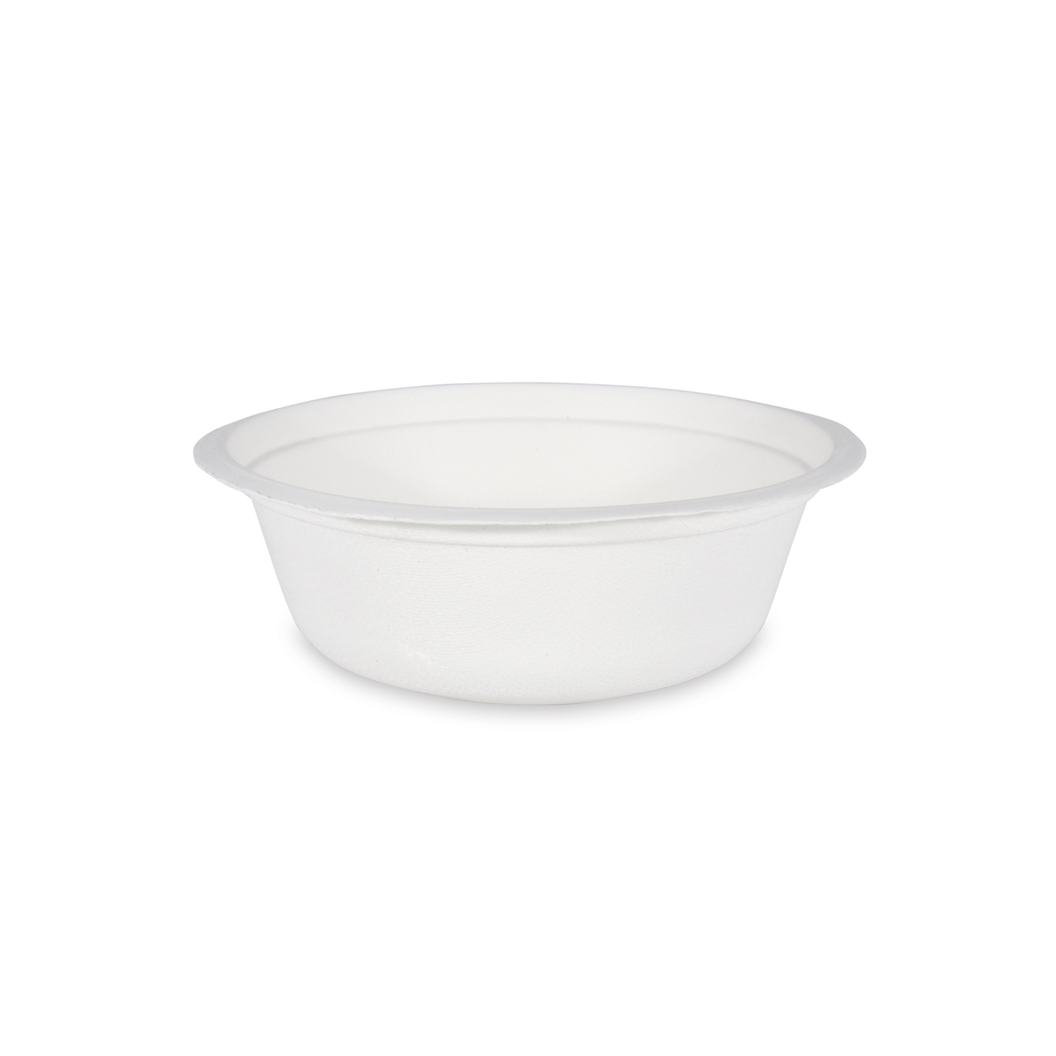 Schale aus Zuckerrohr-Bagasse Ø 155 mm 500 ml natur, Packung mit 50 Stück