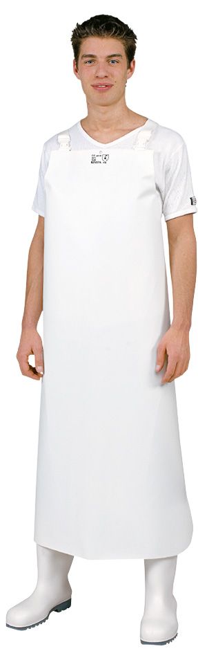 Arbeitsschürze GARANTA, weiss - Grösse 90 × 110 cm