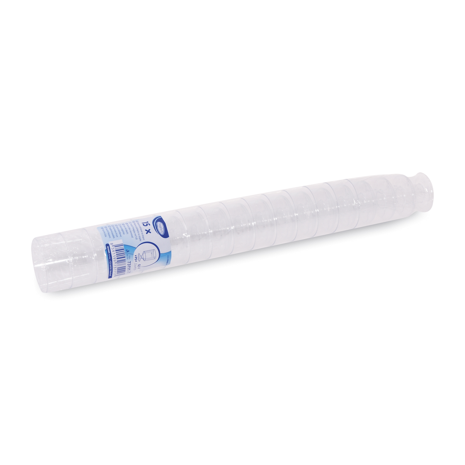 Trinkglas (PS) mit Fuß 51mm 0,1L - 15 Stück
