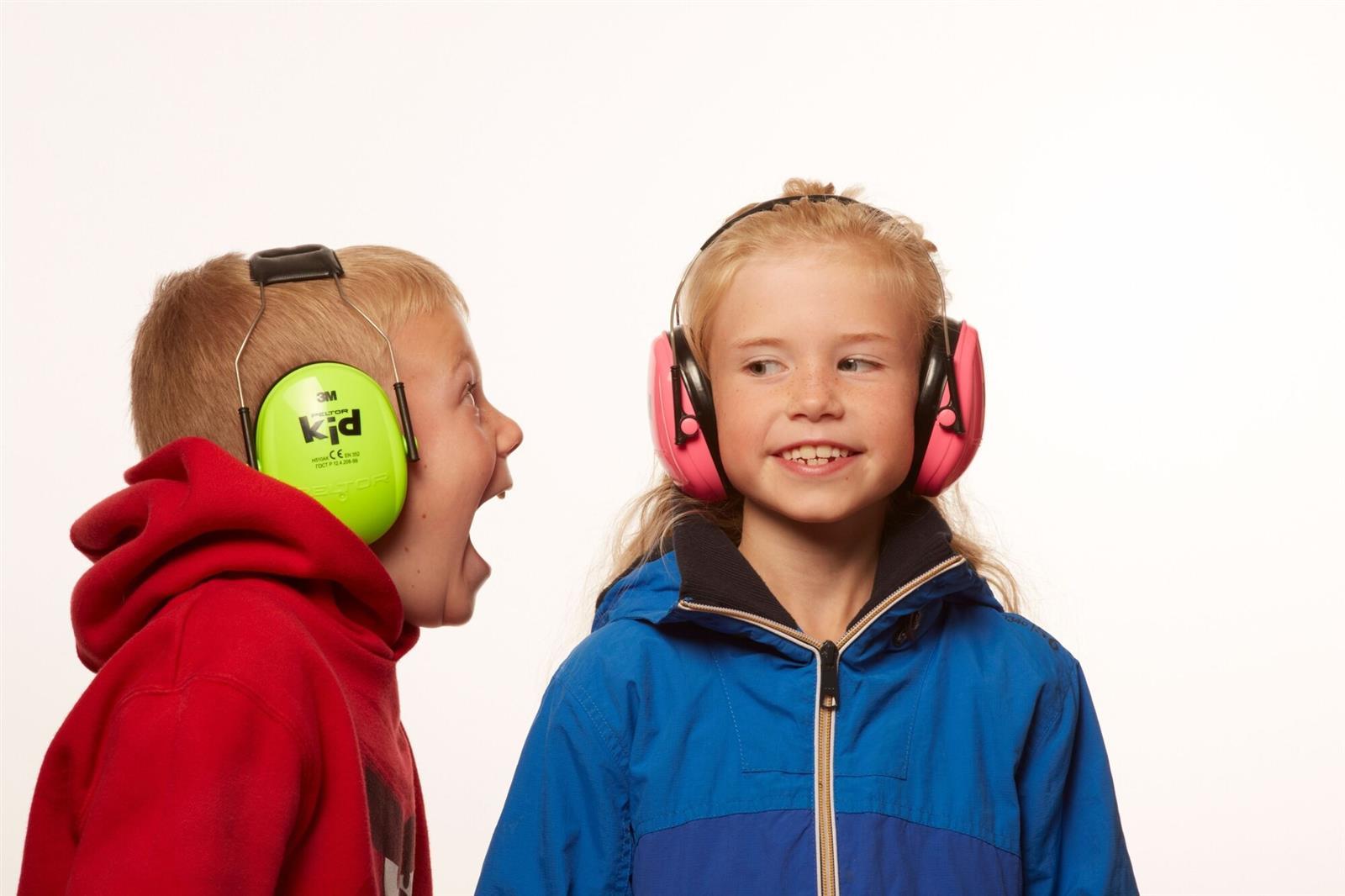 3M Kinder Kapselgehörschutz Peltor KID mit Kopfbügel, SNR 27 dB -1 Stück in Neongrün