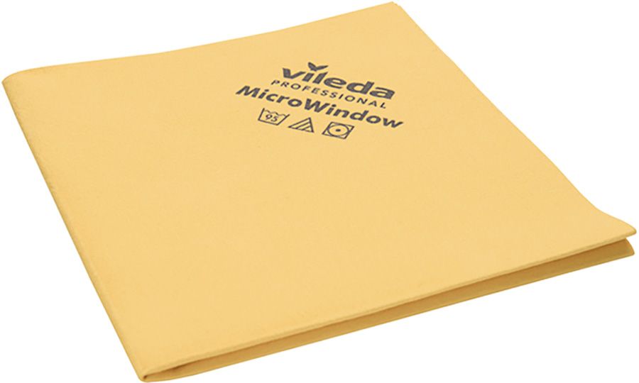 Mikrofaser-Fenstertuch VILEDA MICROWINDOW, 36 x 39 cm, gelb