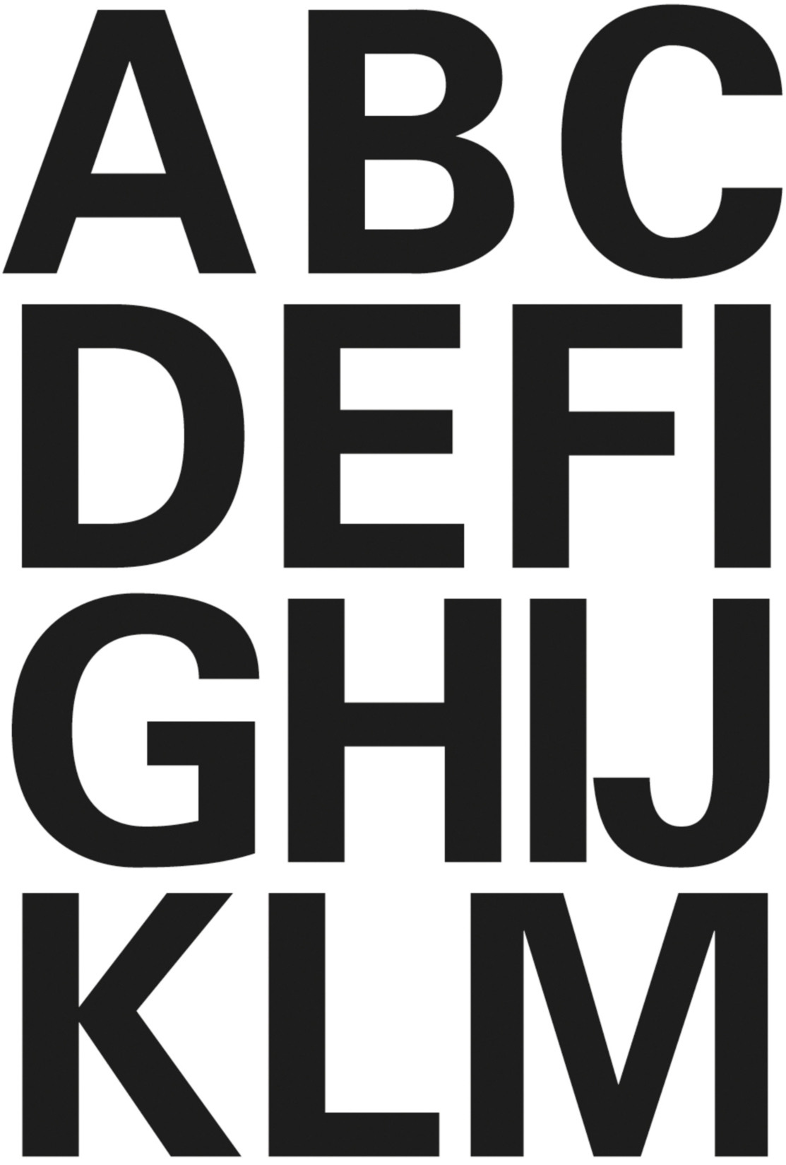 Folie PVC 25mm A-Z, schwarz HERMA 4167