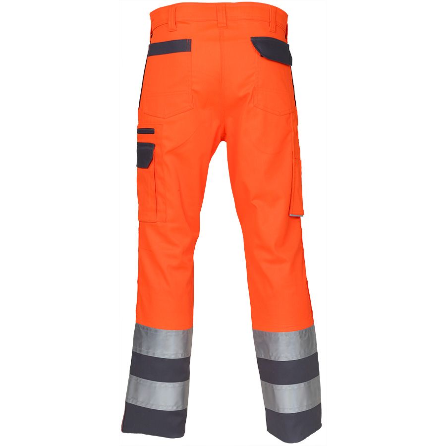 Warnschutz-Bundhose SICURELAST REFLEX, leuchtorange/grau