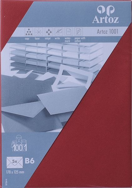 Couverts 1001 B6 100g, weinrot 5 Stück ARTOZ 107364185