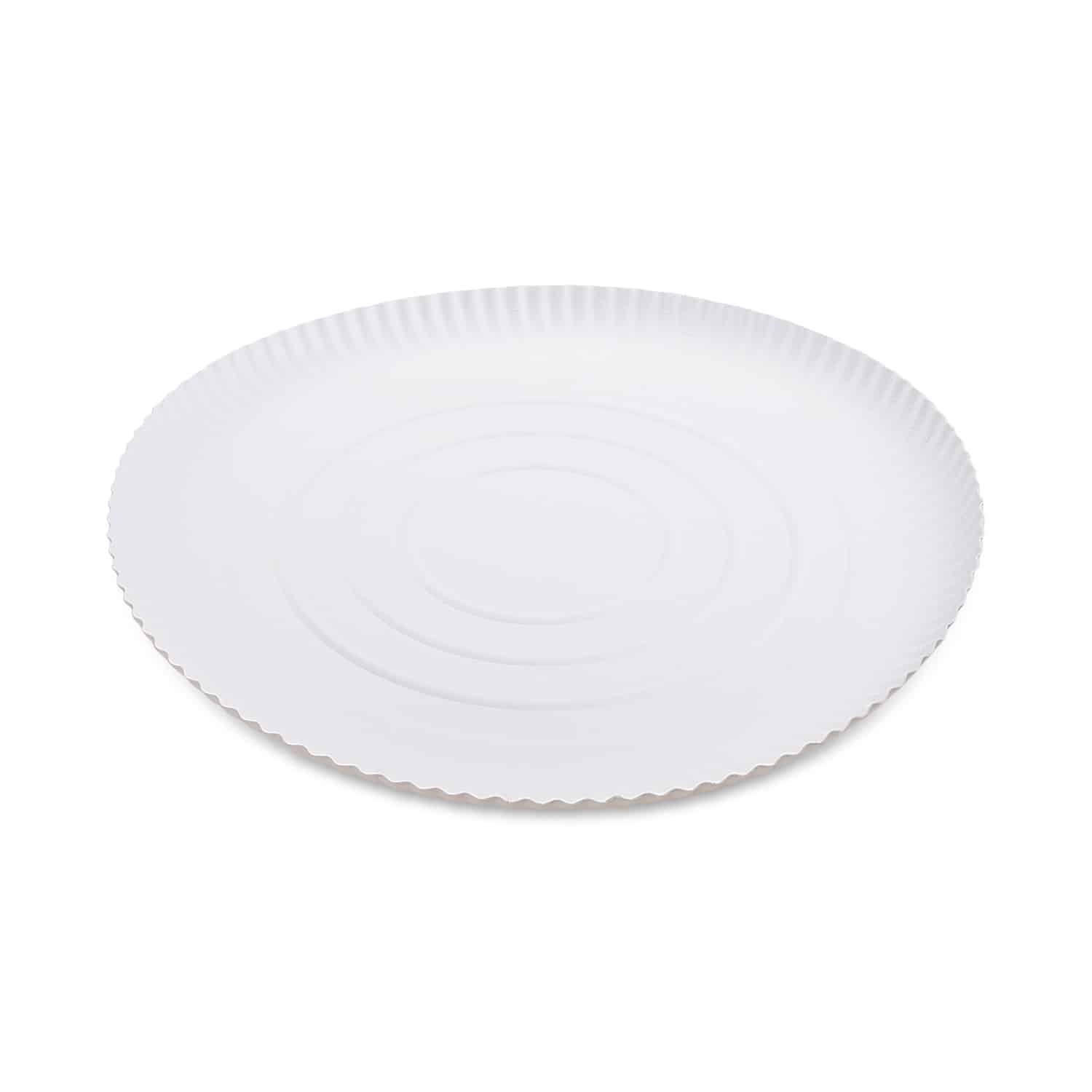 Pappteller tief weiß 32cm - 50 Stück