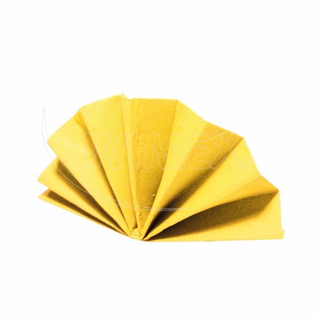 Serviette (PAP FSC Mix) DekoStar gelb 40 x 40 cm - 40 Stück