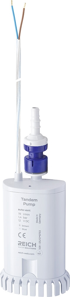 Hochleistungs-Tandem- Tauchpumpe Reich 19 I / min. 1,4 bar / 4,6 A