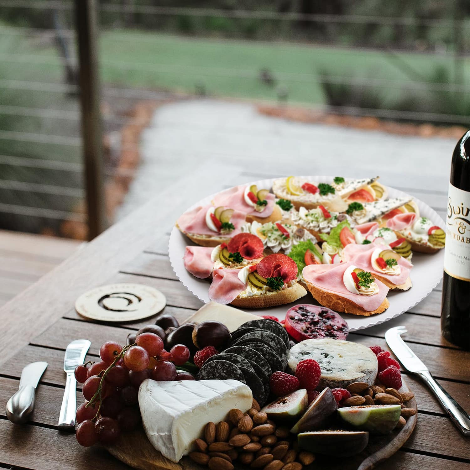 Pappteller tief weiß 32cm - 50 Stück