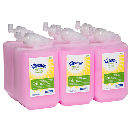 6x KLEENEX ULTRA Waschlotion, pink - 1 Karton