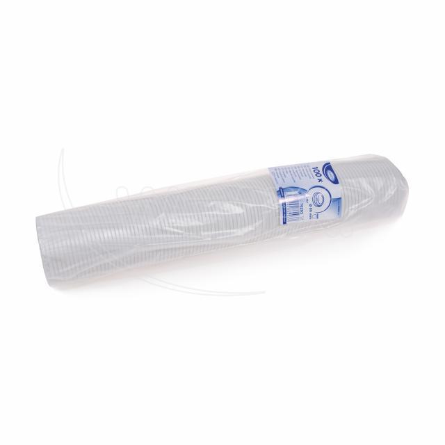 Domdeckel aus PS weiss Ø 80 mm für Take-away und Service, Packung mit 100 Stück