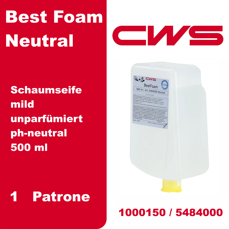 CWS Seifenkonzentrat Best Foam Neutral 500 ml Kartusche