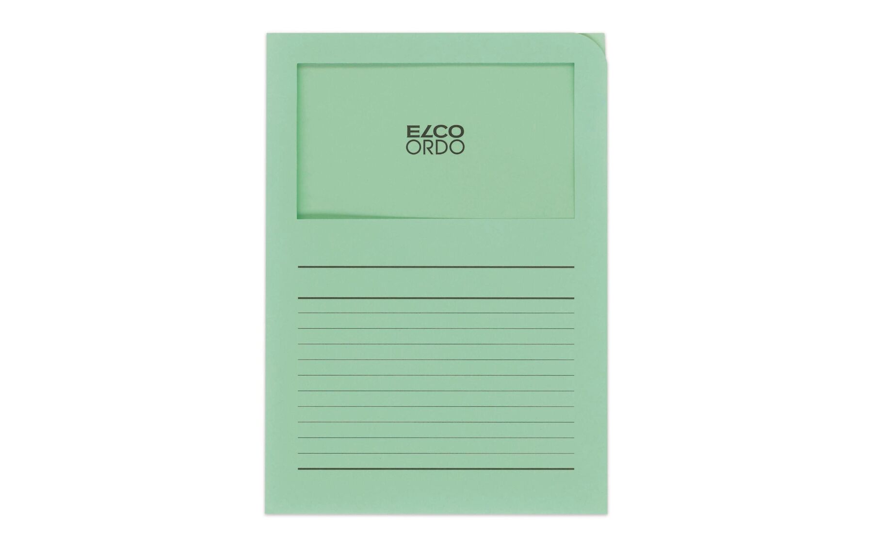 Organisationsmappen Ordo A4 grün, Fenster 10 Stück ELCO 73695.61