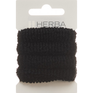 Herba Haarbinder 4 cm frottée schwarz