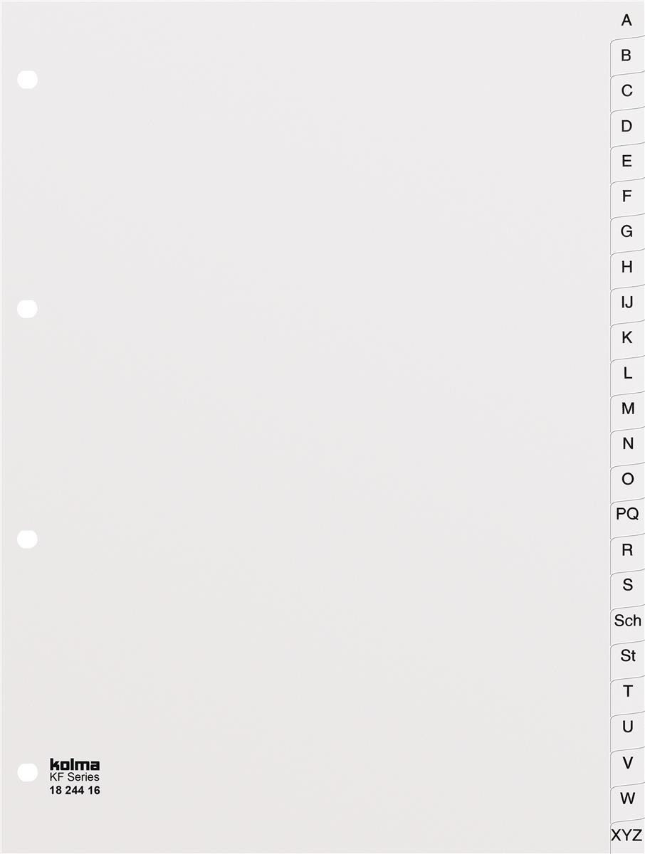 Register KolmaFlex A4 weiss A-Z, 24-teilig KOLMA 18.244.16