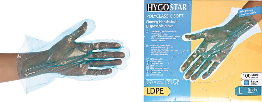 Einweghandschuhe HYGOSTAR, blau