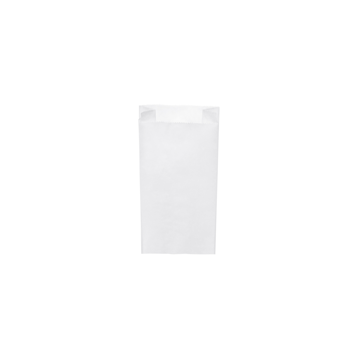 Papierfaltenbeutel weiß 10+5 x 22 cm 0,5kg - 1000 Stück