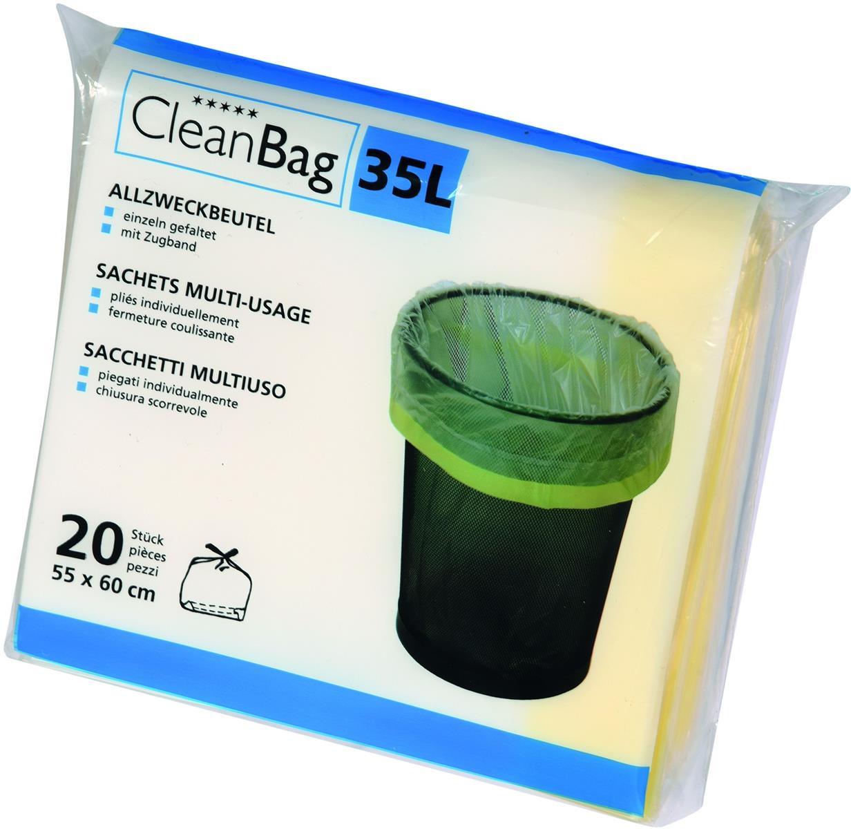 Allzweckbeutel 35lt, 20 Beutel CLEANBAG 2574