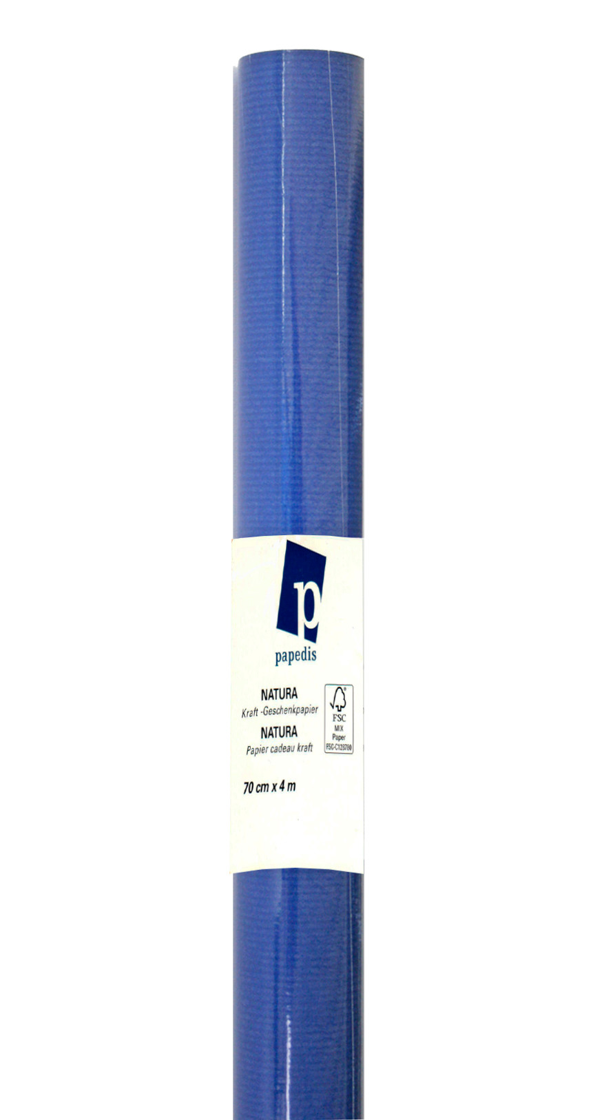 Kraft-Geschenkpapier 70cmx4m blau NEUTRAL 445005