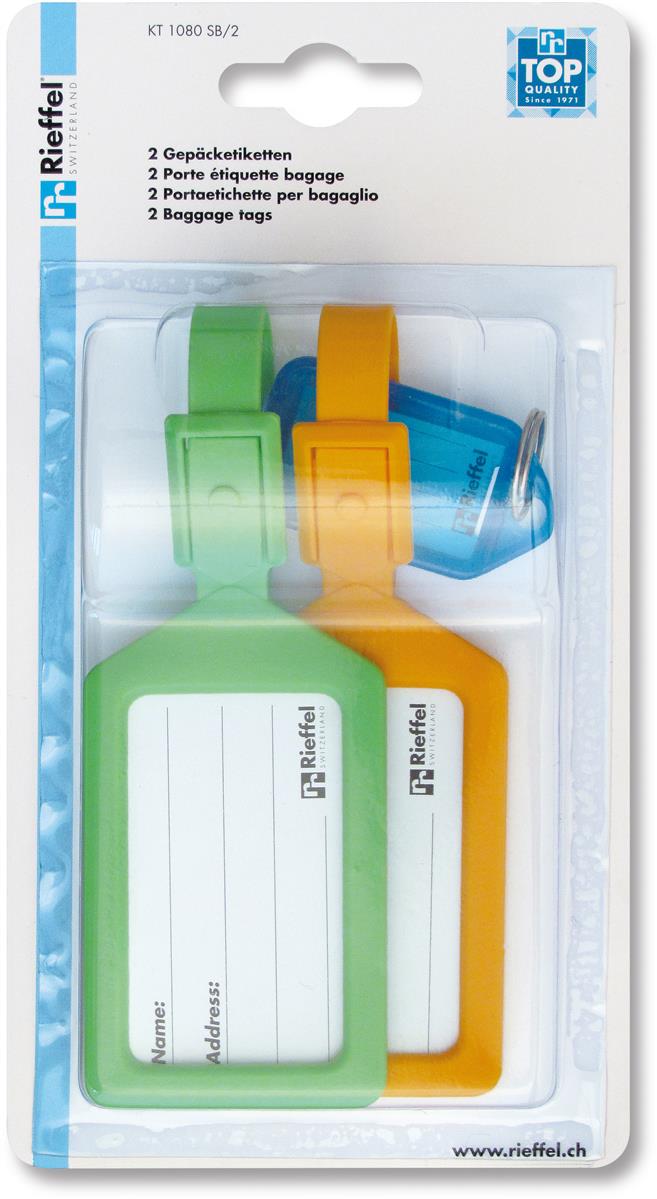 Gepäckanhänger ass. 2 Stück RIEFFEL KT1080SB2