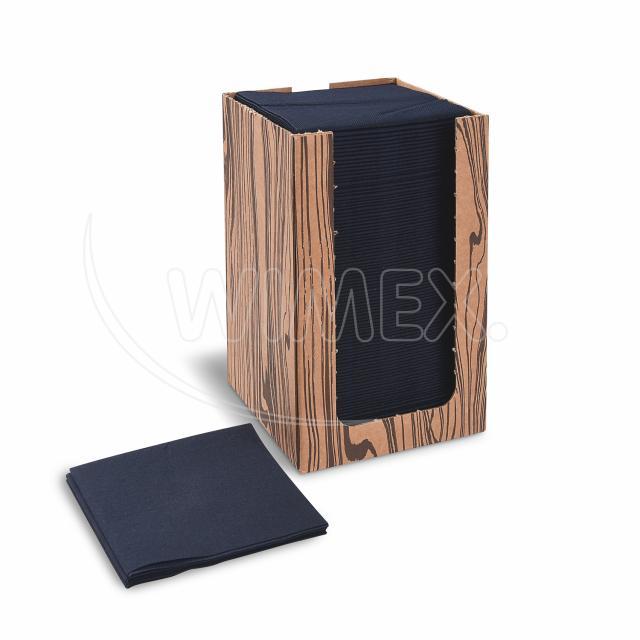Airlaid Serviette PREMIUM schwarz 20 x 20 cm - 100 Stück im Spenderkarton