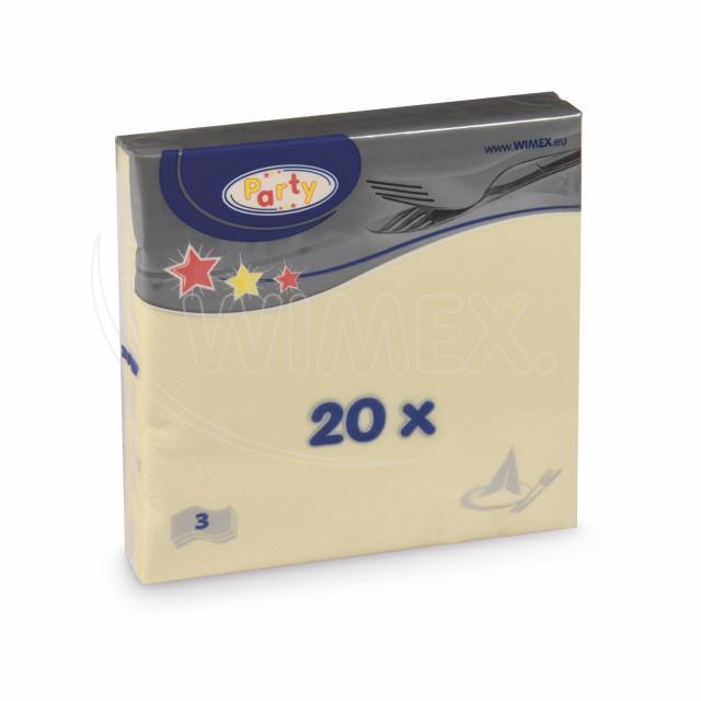 Serviette 3-lagig champagner 33 x 33 cm - 20 Stück