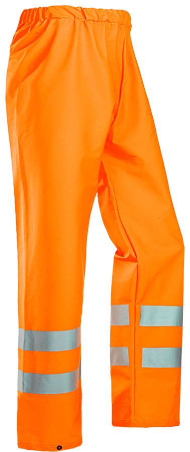 Leichte Regen-Warnschutzhose SIOEN FLEXOTHANE REFLEX BASTOGNE, leuchtorange