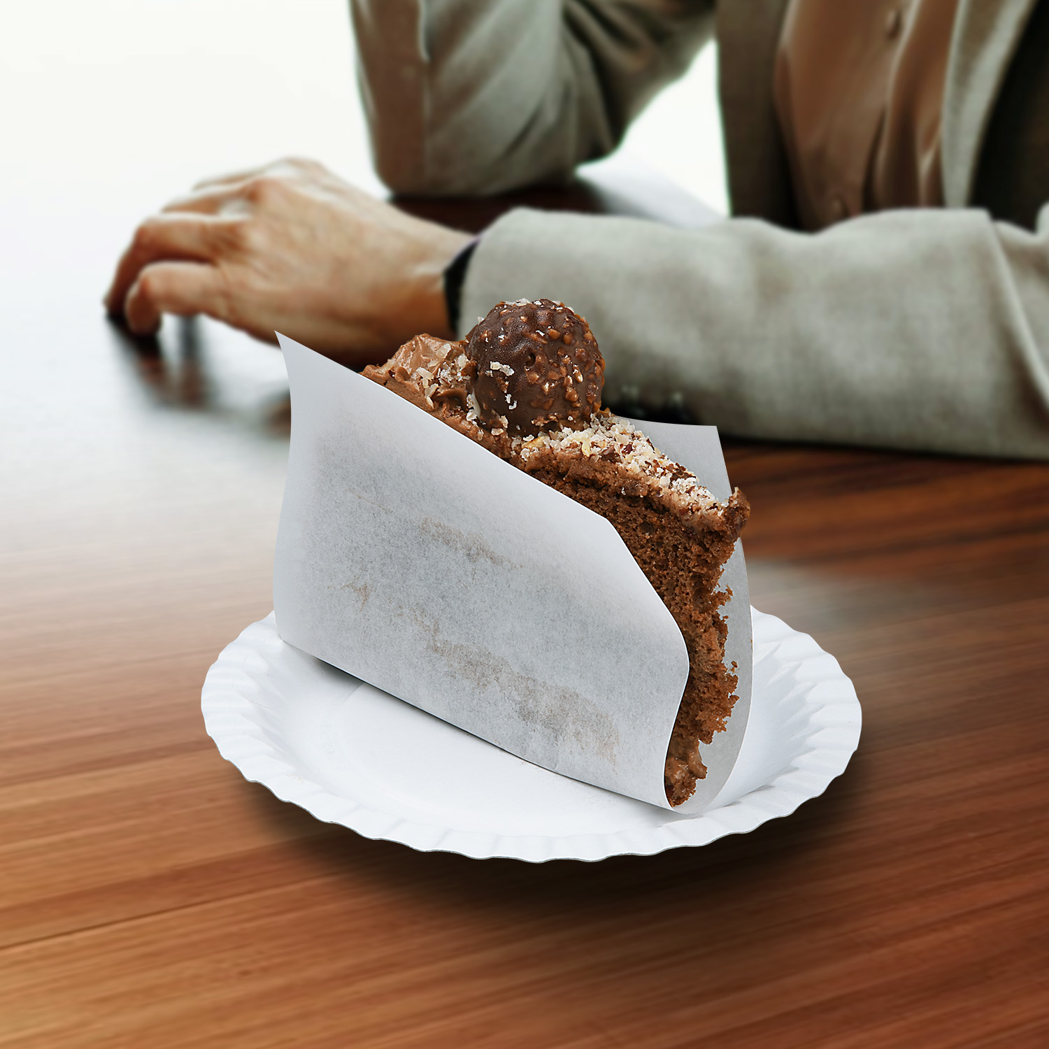 Pappteller weiß 18cm RECY - 100 Stück