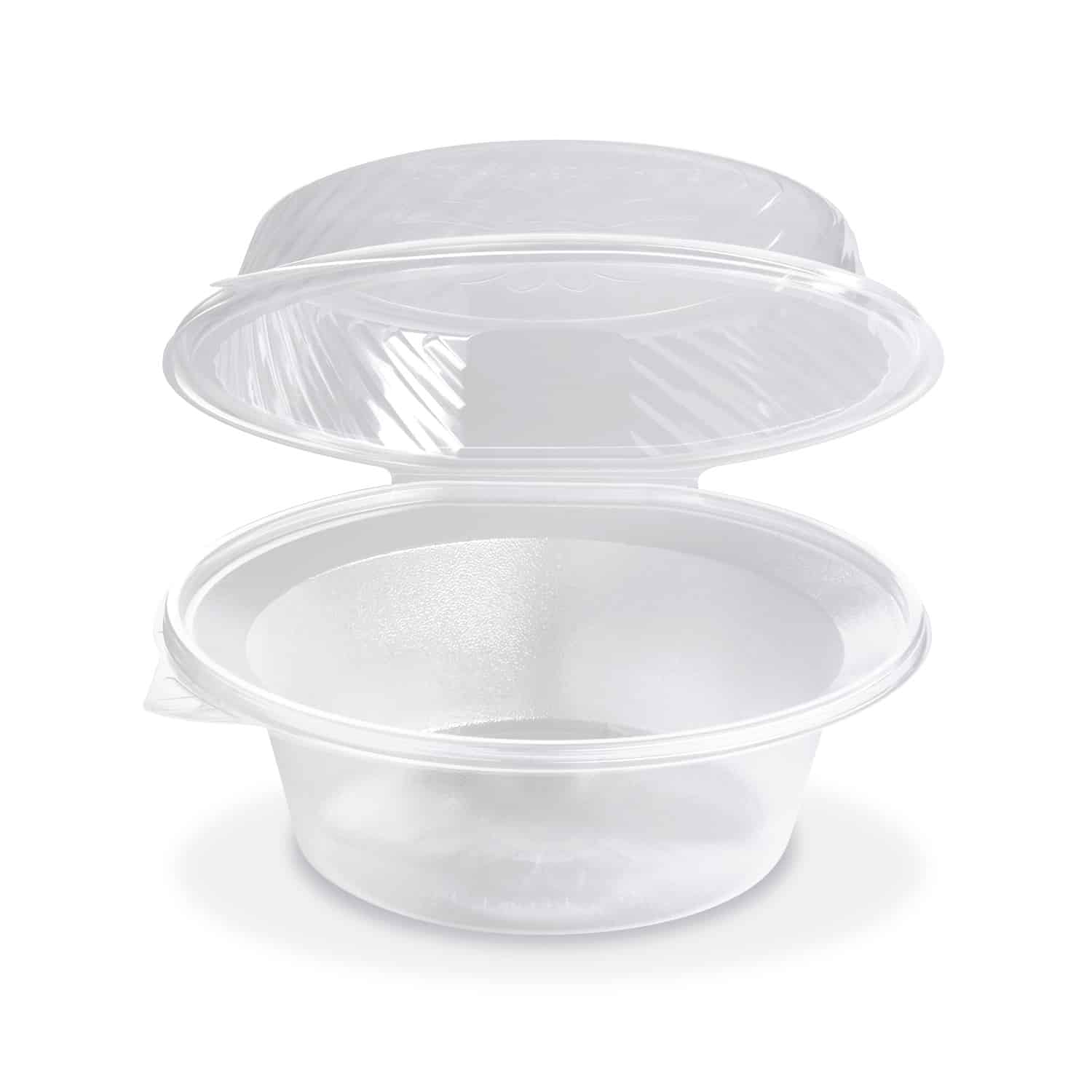 Salatschale (PP) mit Domdeckel klar 2200ml - 25 Stück