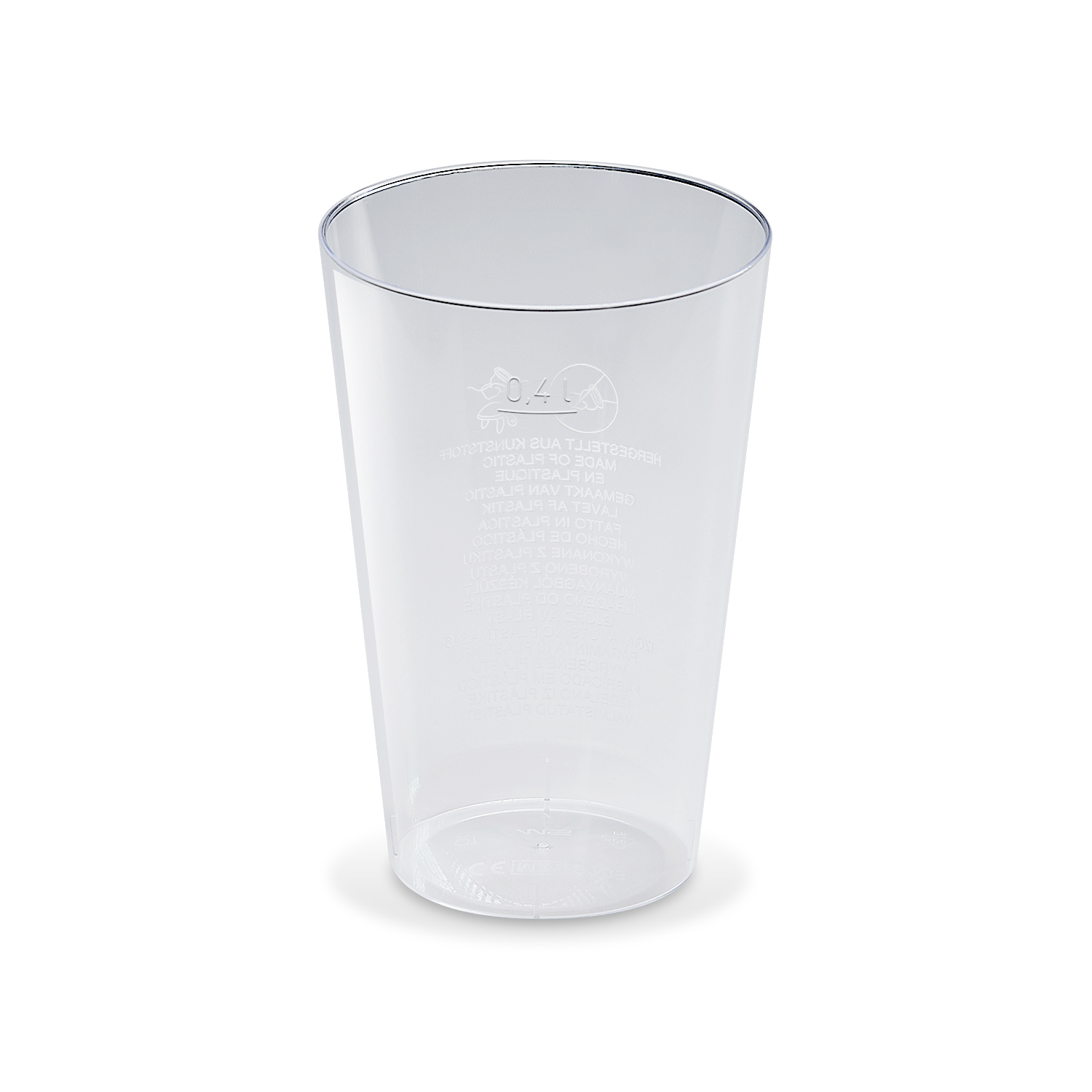 Trinkglas (PS) 86mm 0,4L - 50 Stück