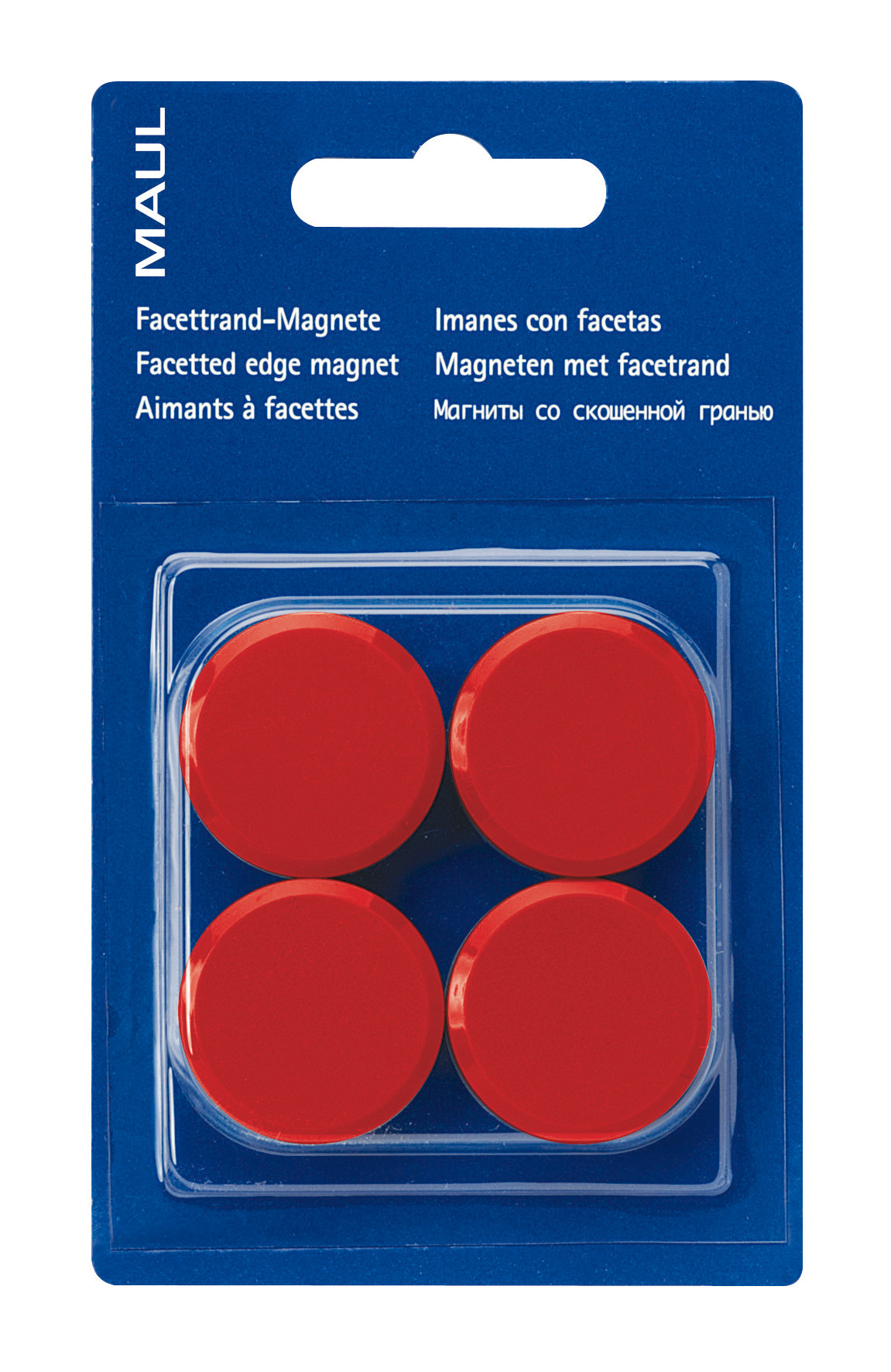 Magnete 30mm rot 4 Stück MAUL 6177225