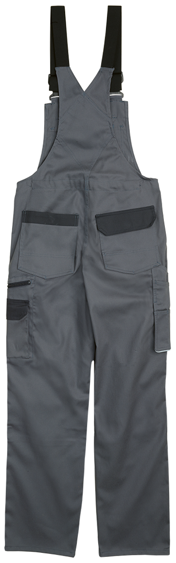 Latzhose PROGRESSO STRETCH, grau/dunkelgrau - Grösse 42/44