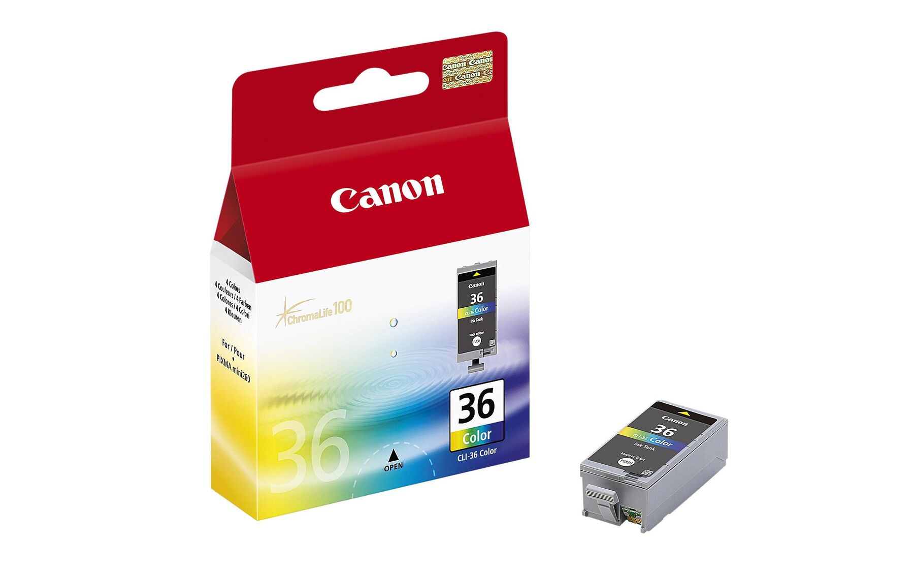 Tintenpatrone color PIXMA mini220 250 Seiten CANON CLI-36