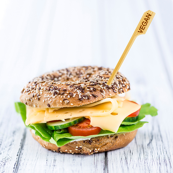 Foodmarker aus Bambus -VEGAN- 9cm - 250 Stück