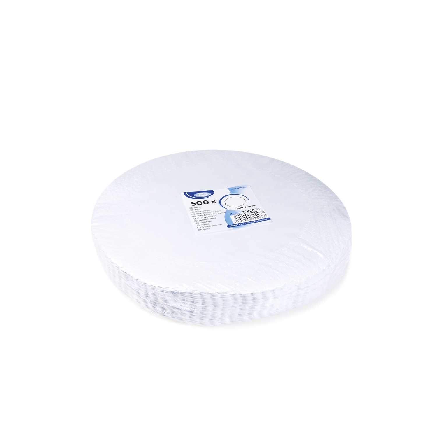 Plattenpapier weiß 28cm - 500 Stück